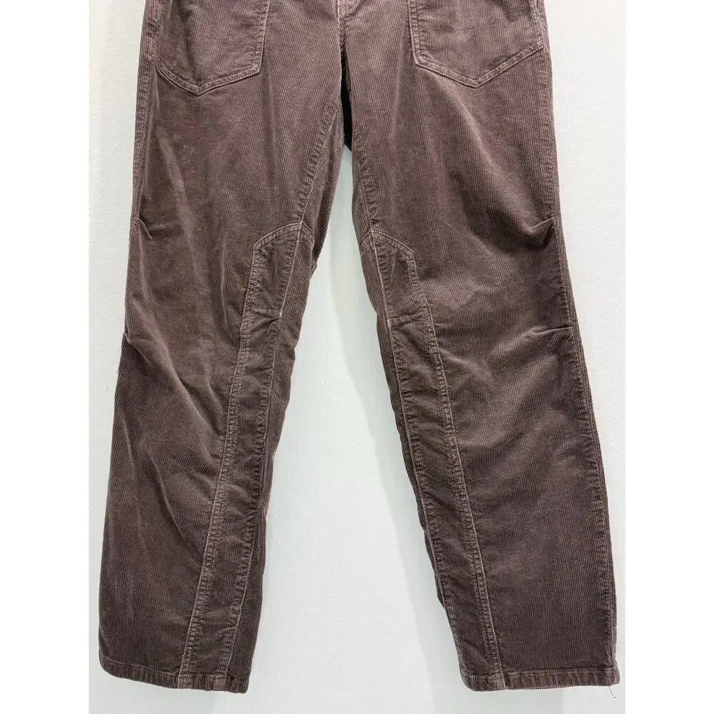 Pilcro Anthropologie The Wanderer Corduroy Cargo Pants Brown Womens Size 29